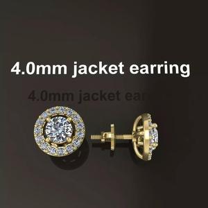 Earring Diamond Jacket Style2 4mm
