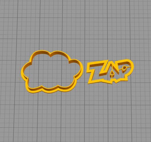 Cutter cookie zap onomatopoeia