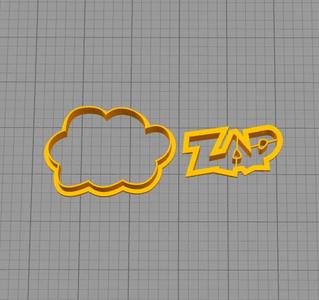 Cutter cookie zap onomatopoeia