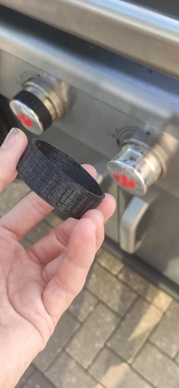 Grill twist grip rubber coating