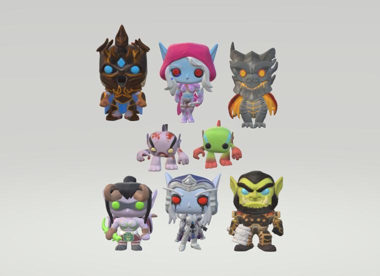 pack 8 POP warcraft sylvana thrall murlock