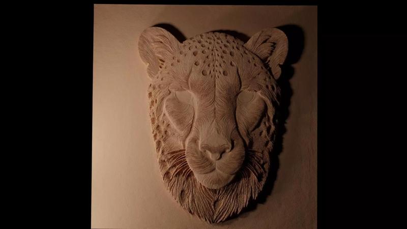 Cheetah CNC 3d Print High Relief Sand Casting