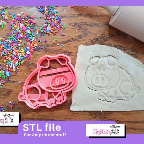 Pig Farm STL File - Animals of the Farm Cookie Cutter