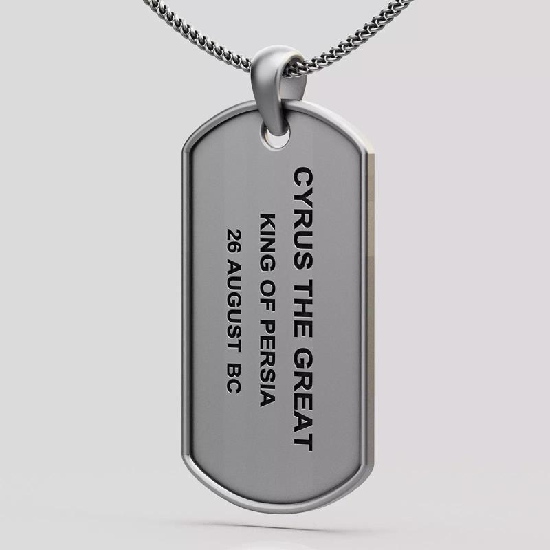 Cyrus pendant silver gold sterling printable jewelry 3D model