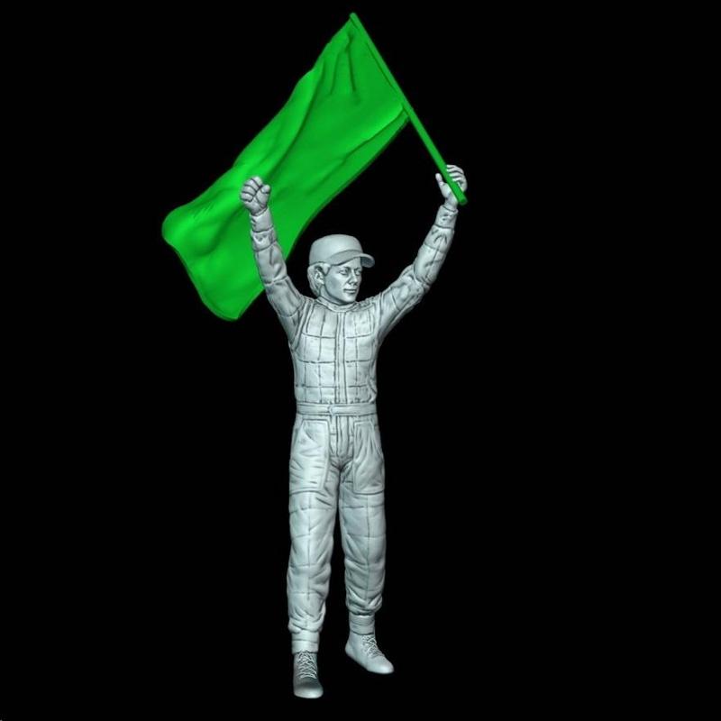 F1 FIGURE TYPE SENNA CHAMPION 1991 RAISE FLAG BRASIL