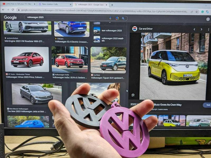 Automobile logo keychain Volkswagen