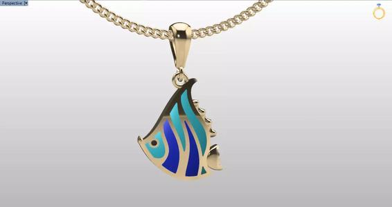 Cute Enamel Fish Charm for Kids