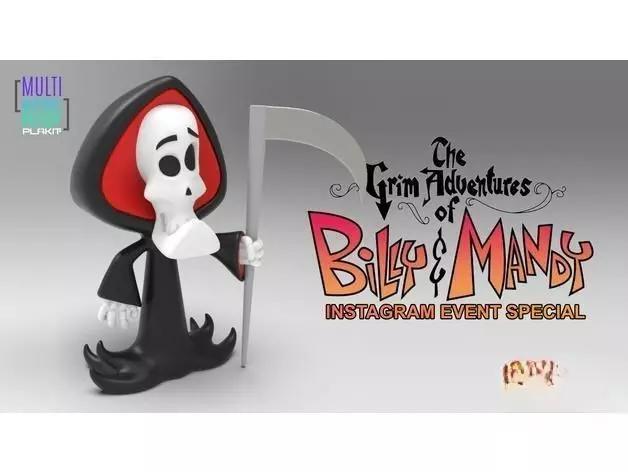 Billy and Mandy 3D Printing Sculpture