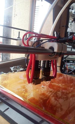 Dual Jhead extruder & carriage, design for prusa air 2