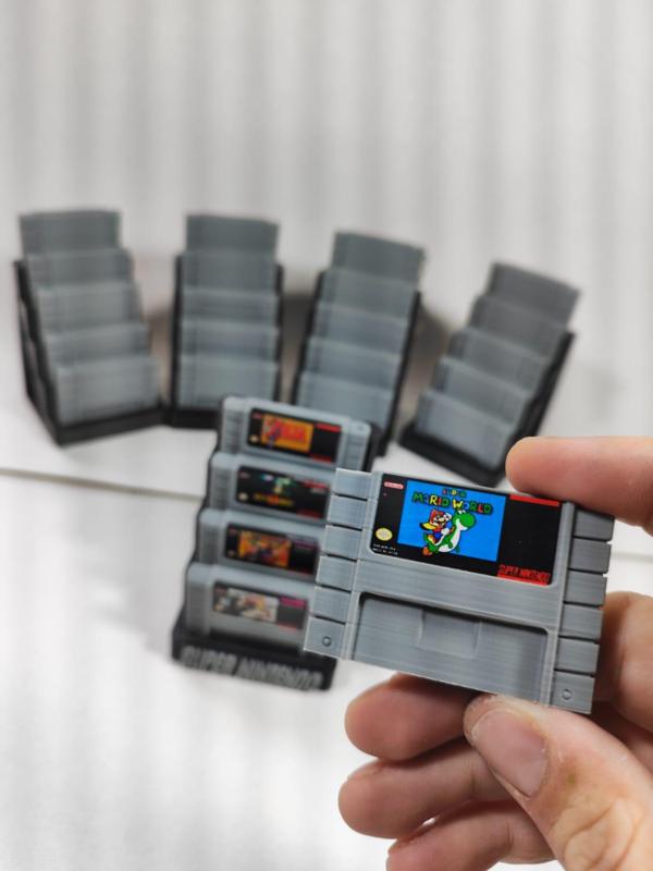 Mini Cartridge Keychain Super Nintendo (Mini Cartucho Snes Chaveiro)