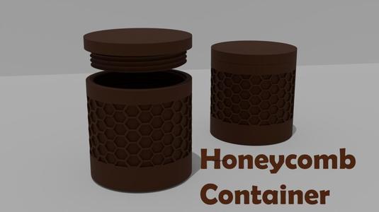 HoneyComb Jar / Screw-Top Container Base Seamless lid