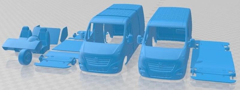 Opel Movano L1H1 2018 Printable Van