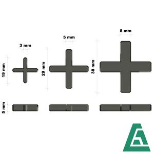 AC Tile cross 3/5/8mm