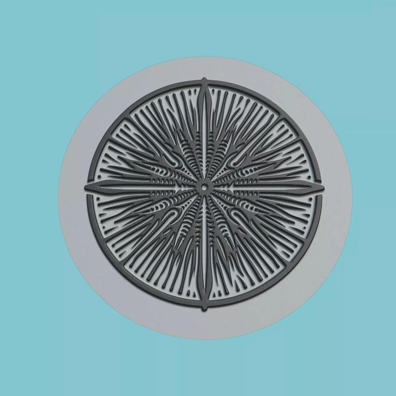 Sea urchin Animal Medallion Sea urchin Print Model