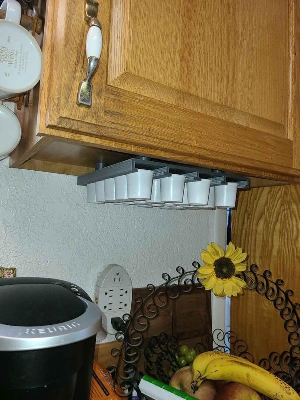 keurig k cup holder for under the cabinet