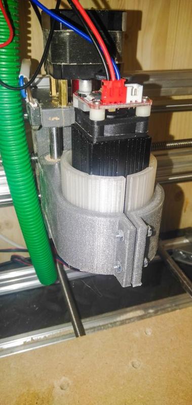 Laser 33mm to CNC spindle 52mm holder adaptator