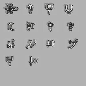 14 Weapons Monster Hunter Keychain || 14 Weapons Monster Hunter Keychain