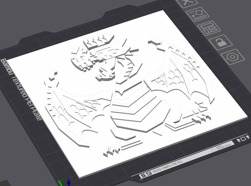 GYPCEROS - ICON PLATE FROM MONSTER HUNTER (SINGLE COLOR)