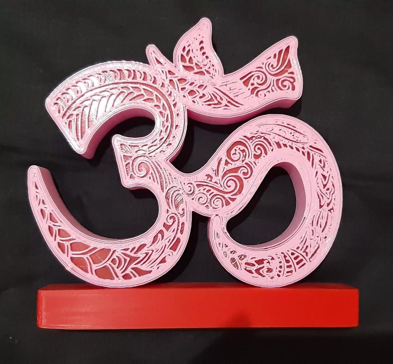 Om  Mandala light box