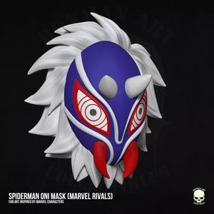 Spiderman Oni Mask Fan Art STL Files For Action Figures