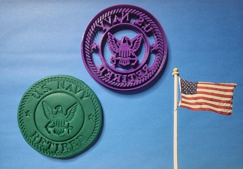 Cookie Cutter = stamp / Cortador de galletas = estampilla - US NAVY - RETIRED