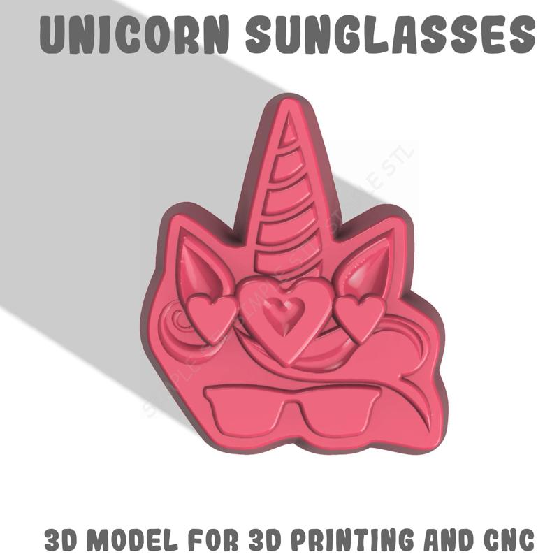 Unicorn sunglasses Stl File