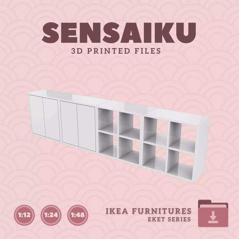 EKET Storage Combo 03 for Dollhouse - IKEA - 3D Print