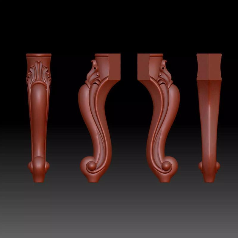 European carved furniture legs 01