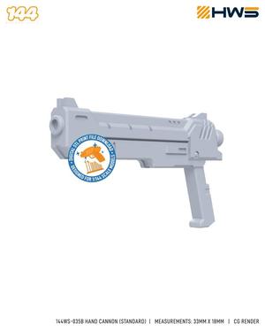 144WS-035B Hand Cannon (Standard). Custom Option Parts for 1/144 GM Sniper II Kit.