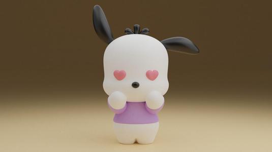 Pochacco sanrio valentine figure