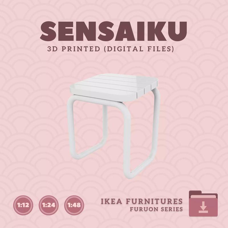 02 FURUON Foot Stool for Mini Dollhouse - IKEA - 3D Print