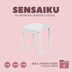 02 FURUON Foot Stool for Mini Dollhouse - IKEA - 3D Print