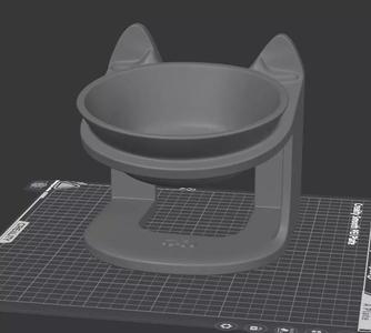 Raised Cat And Dog Bowl STL Ergonomic 3D Printable Pet Feeder