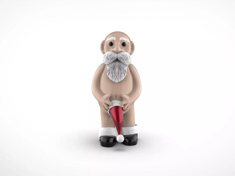Whoopsie Santa Ornament