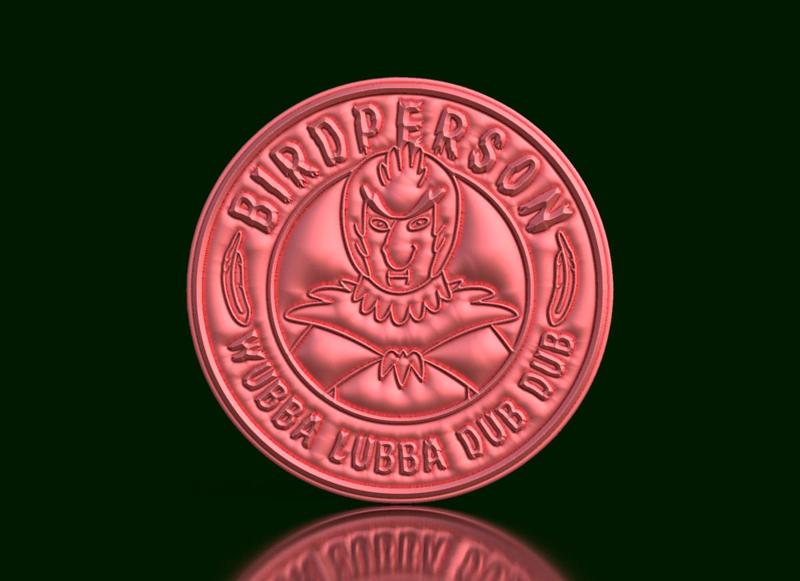 Aviary Elegance: Birdperson High Relief Cup Holder