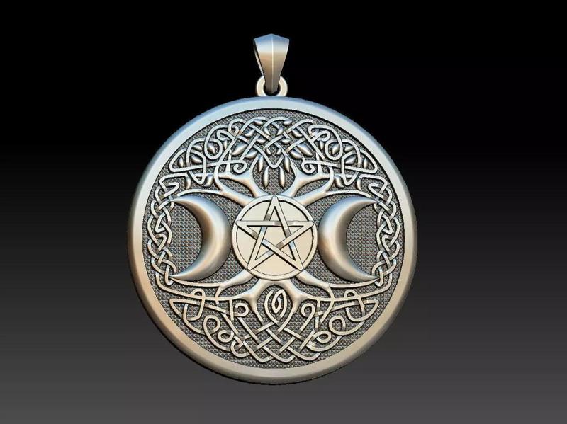 Celtic Moon Tree Of Life Mandala