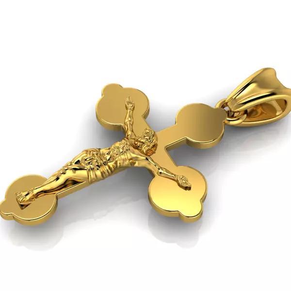 Crucifix Cross Charm Pendant Necklace Catholic Jesus