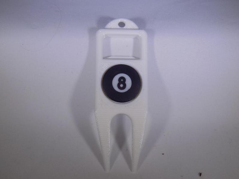 8-BALL Golf Ball Marker