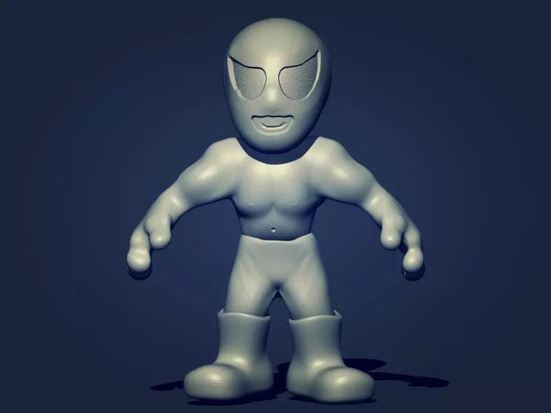 Luchador humanoid figure