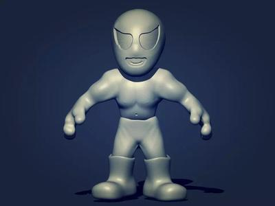 Luchador humanoid figure