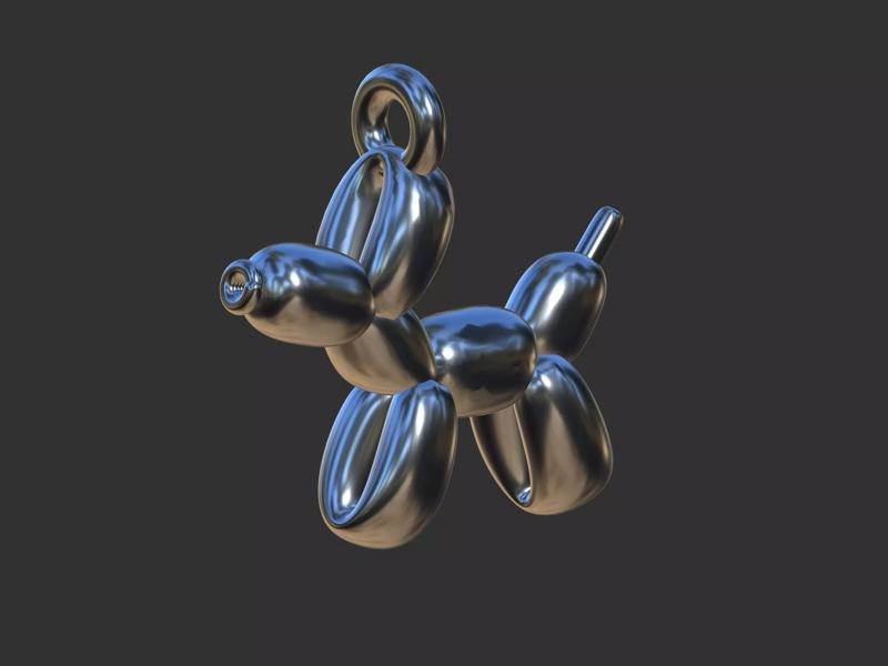 Charm balloon dog