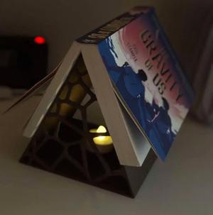Cozy Reads: The Book Rest with a Tea Light Glow
