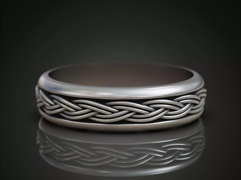 Celtic Braided Knot Ring 3D Print Model
