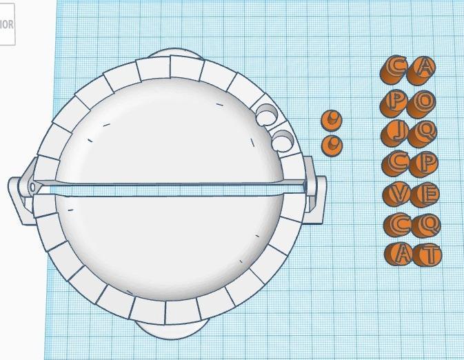 hollow empanada mold for identifying flavors