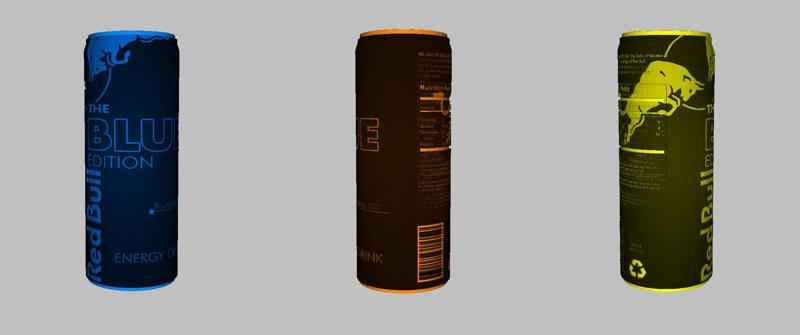 redbull the blue lithophanie lamp