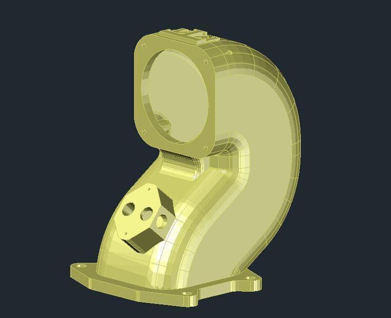 TMM 460 Ford Upper Intake FOX style TB - With IAC