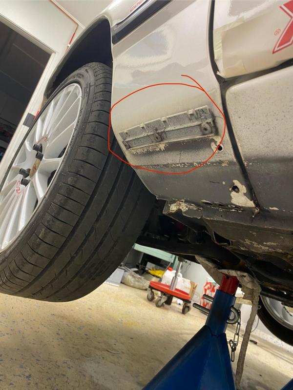 Ford Sierra Cosworth side skirt fixing bracket