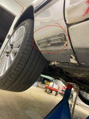 Ford Sierra Cosworth side skirt fixing bracket