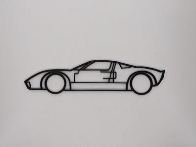 Wall decoration Ford GT40 24h du Mans
