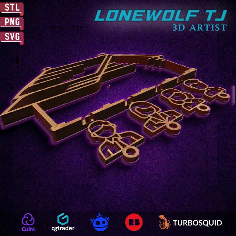 Family Nest Keychain Holder Set